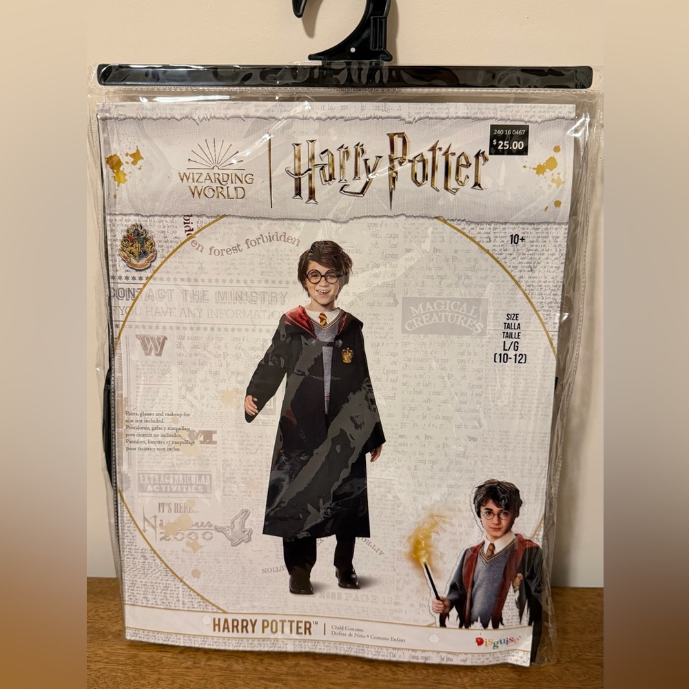 NEW Harry Potter Child Halloween Costume Large 10-12
